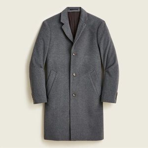 J.Crew Men’s Wool Cashmere Ludlow Topcoat, 40R, NWT, Charcoal Grey